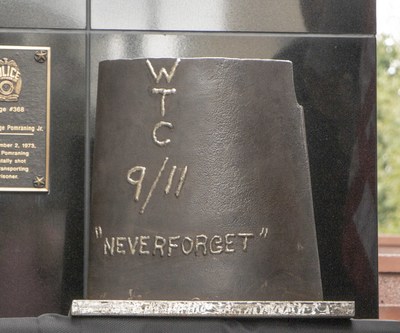 The Foundation presented World Trade Center steel to the Arlington County Police Department and the Washington DC Fire & EMS Training Academy.