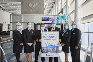 Air Transat inaugure son premier vol direct entre Québec et Vancouver
