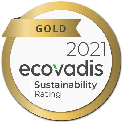 EcoVadis sustainability rating - gold