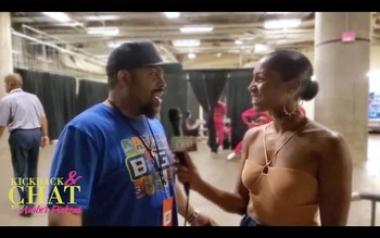 Kickback & Chat with Amber Pickens host chats with music legend and actor Ice Cube at his BIG3 in Dallas, TX. Ice Cube says BIG3 is his most challenging project of his career.