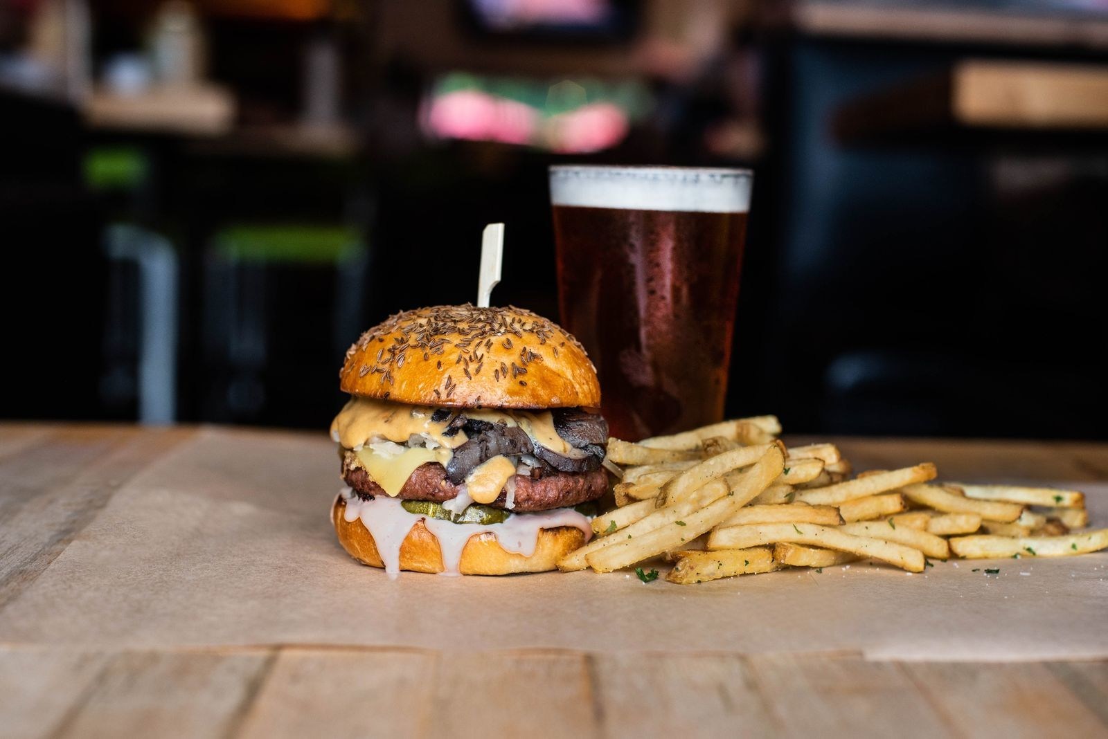 Hopdoddy's August Burger of the Month is the Beyond a Reuben, featuring the new, even juicier Beyond Burger®.