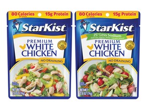 StarKist® Launches NEW StarKist® Premium White Chicken - The First No-Drain Chicken in a Single-Serve Pouch
