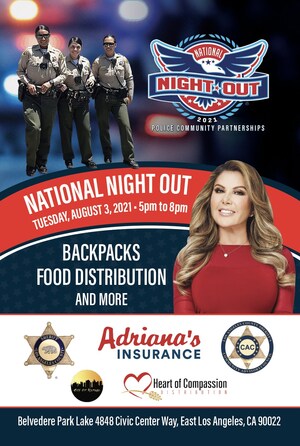 Adriana's Insurance is Sponsoring the 2021 National Night Out in East Los Angeles