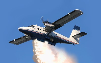The photo is a mock-up of the DHC-6 Twin Otter Firefighter aircraft featuring the air tanker configuration. (CNW Group/PAL Aerospace Ltd.)