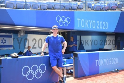 Physical Therapist Dan Rootenerg at Tokyo Baseball Field