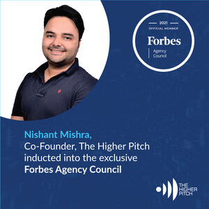 Nishant Mishra accepted into Forbes Agency Council