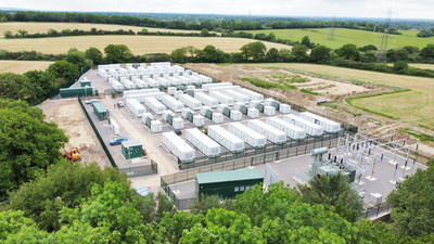 100MW/100MWh energy storage plant in Minety, the UK (PRNewsfoto/Sungrow Power Supply Co., Ltd.)