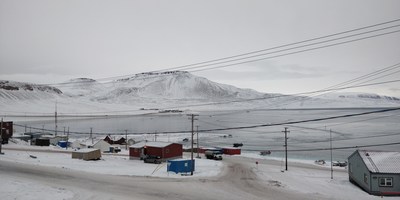 Photo shows where the new small craft harbour will be built in Arctic Bay, Nunavut. (CNW Group/Fisheries and Oceans Canada Ontario & Prairie Region)
