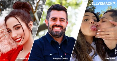 Jellysmack adiciona importantes YouTubers latino-americanos Claudipia, Receitas de Pai e Thai e Biel a seu Creator Program