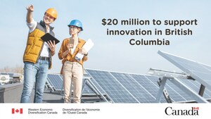 Government of Canada announces over $20 million investment in clean tech, digital economy, health sciences, and value-added agriculture