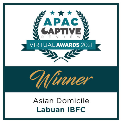 Labuan IBFC won the 'Asian Domicile' category at APAC Captive Review Awards 2021