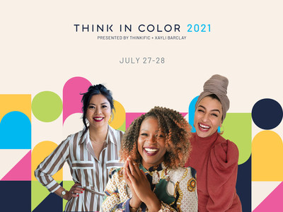 Two day virtual Think in Color 2021 Summit attracted over 20,000 registrants from over 48 countries (CNW Group/Thinkific Labs Inc.)