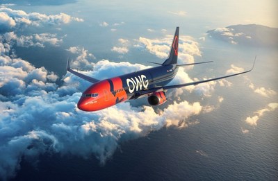 Un premier Boeing 737-800 pour les voyageurs de OWG (Groupe CNW/OWG)