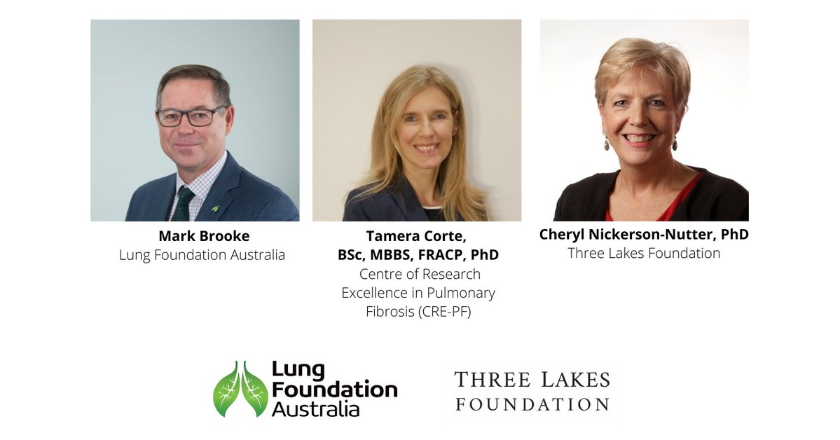 Three Lakes Foundation, Lung Foundation Australia and Centre of Research Excellence in PF join forces to create a global network for PF research