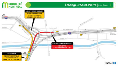 changeur Saint-Pierre (A-20 / R-138), fin de semaine du 6 aot (Groupe CNW/Ministre des Transports)