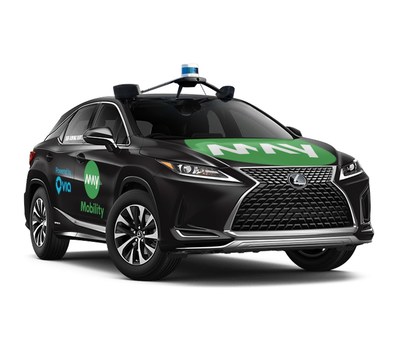May Mobility's new on-demand service includes four May Mobility Lexus RX450h vehicles and one wheelchair-accessible Polaris GEM equipped with May Mobility’s autonomous technology.