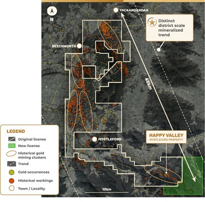 Figure 4 – EL006724 Showing Location of the Happy Valley Mining Center (CNW Group/E79 Resources Corp.)