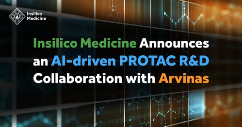 Insilico Medicine Announces an AI-driven PROTAC R&D Collaboration with Arvinas