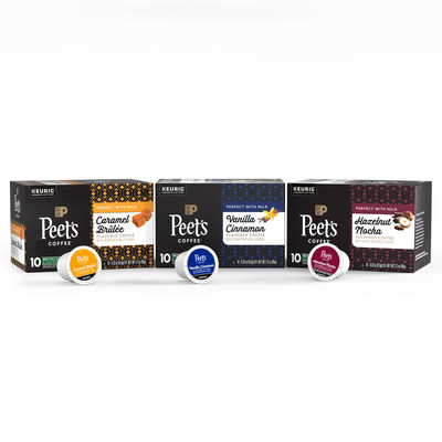PEET’S COFFEE INTRODUCES FIRST EVER LINE OF FLAVORED COFFEE FOR HOME BREWING: K-CUP® PODS IN CARAMEL BRÛLÉE, VANILLA CINNAMON, HAZELNUT MOCHA