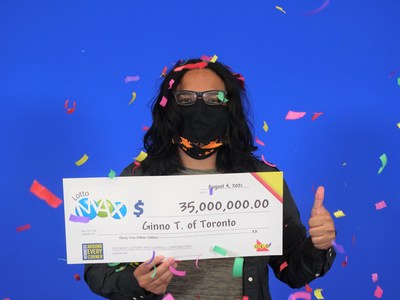Un gagnant  Lotto Max de Toronto garde son lot de 35 millions de dollars secret pendant des semaines (Groupe CNW/OLG Winners)