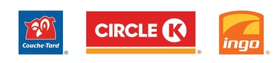 Couche-Tard Logo; CIRCLE K Logo; Ingo Logo (CNW Group/Alimentation Couche-Tard Inc.)
