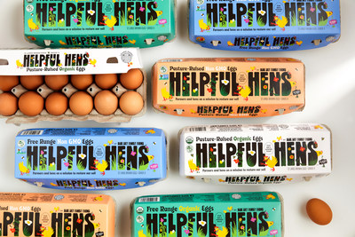 Egg Innovations' Blue Sky Family Farms Introduces Helpful Hens Product Line -- Eggs That Are Better For The Planet