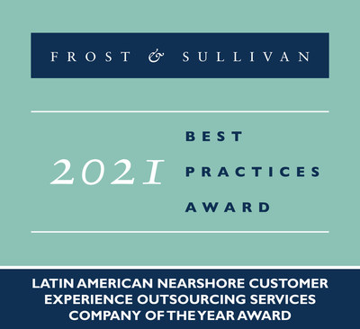 2021 Latin American Nearshore Customer Experience Outsourcing Services Company of the Year Award