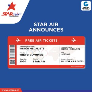Star Air announces free airline tickets for a lifetime to all the Indian medalists at Tokyo Olympics