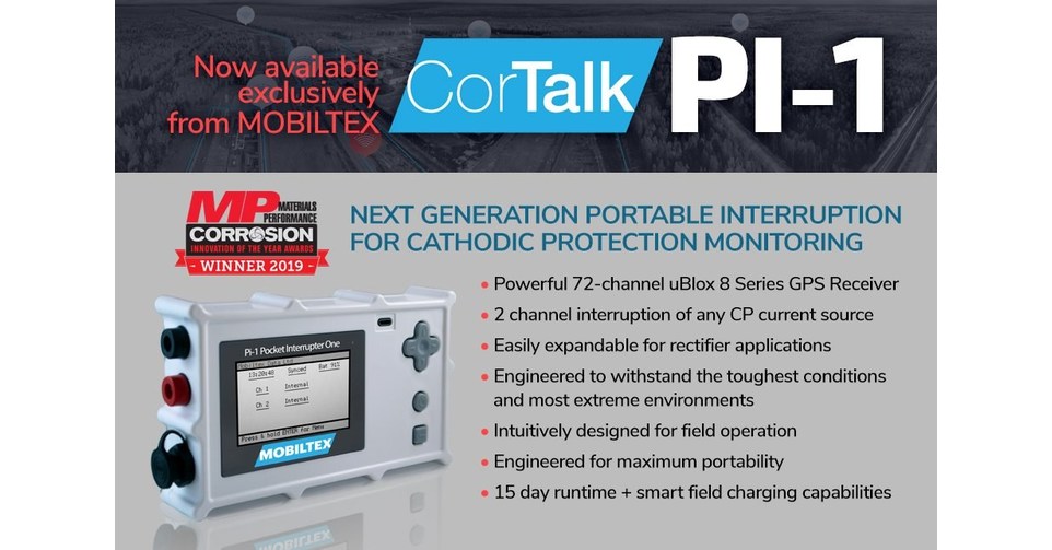 MOBILTEX Releases the Cortalk PI-1 - Next Generation Portable Interruption for Cathodic Protection