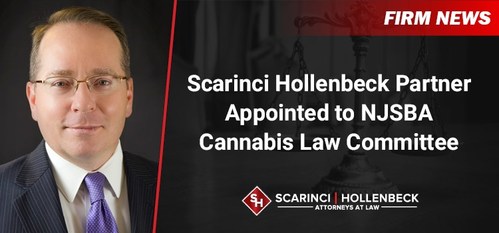 The New Jersey State Bar Association (NJSBA), a voluntary bar association serving the state of New Jersey, recently appointed Scarinci Hollenbeck Partner and Chair of the firm's Cannabis Law group, Daniel T. McKillop to serve in two key positions of the NJSBA's Cannabis Law Committee (CLC).