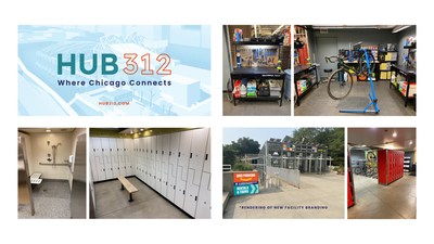 HUB312 is your mobility hub in the heart of Chicago in Millennium Park, connecting people to live an eco-friendly, healthy and active lifestyle. (CNW Group/Shift Transit Inc.)