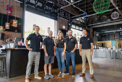 OutKick’s Chad Withrow and Paul Kuharsky, with 6th & Peabody General Manager Heather Fredrick, OutKick’s Jonathan Hutton and Managing Director of 6th & Peabody, Adam Warren