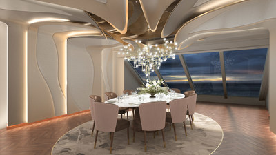 Privee private dining space aboard Vista