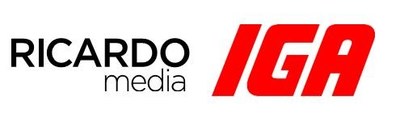 Logo de RICARDO Media et IGA (Groupe CNW/Ricardo Media)
