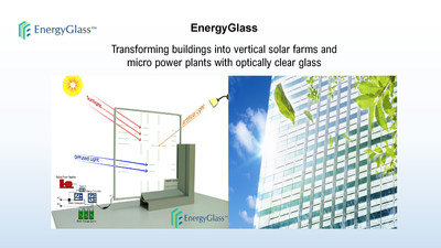 EnergyGlass - Transforming buildings into vertical solar farms and micro power plants with optically clear glass