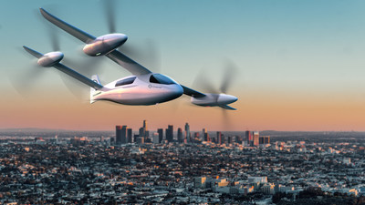 Overair Butterfly eVTOL side profile