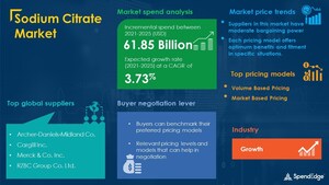 USD 61.85 Billion Growth in The Global Sodium Citrate Market, Insights on Major Suppliers and Key Trends | SpendEdge
