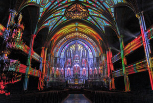 Basilique Notre-Dame de Montréal : AURA, l'expérience immersive signée Moment Factory, sera présentée sous une forme renouvelée dès le 13 août