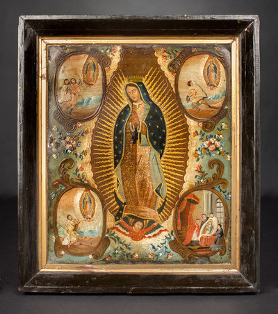 Blackburn Art will bring this beautiful early 20th Century Mexican retalbo.