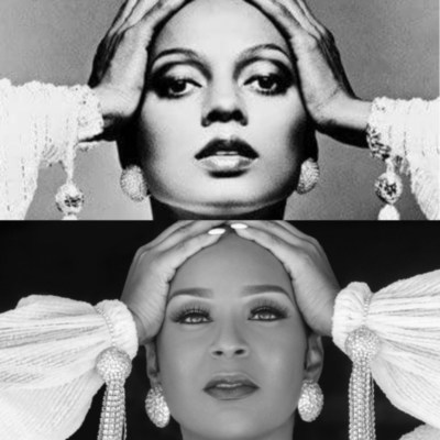Chicago Designer Stevie Edwards features his Muse LisaRaye paying homage to the Boss , Diana Ross by recreating her iconic 70's photo