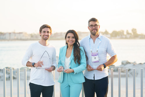 2021 GSV Cup Winners (l-r) Hellosaurus Founder & CEO James Ruben (3rd), Symba Co-founder & CEO Ahva Sadeghi (1st), and Ello Founder & CEO Tom Sayer (2nd)