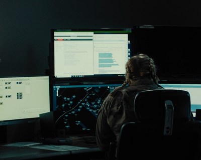 Member of the Emergency Command Center uses PICARD to monitor base security.