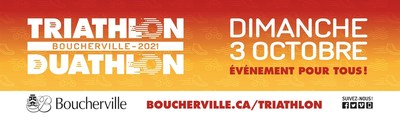La 5e dition du Triathlon-duathlon de Boucherville se tiendra le dimanche 3 octobre prochain. (Groupe CNW/Ville de Boucherville)