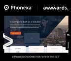 Phonexa Website Nominated for Prestigious Design Honors from Awwwards