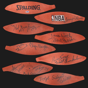 RMD Blockchain Offers an NFT Auction Sale of Four Certified Basketballs, Featuring Signatures From the First 50 Greatest Players Nominated in the Golden Anniversary of the NBA