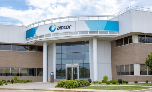 Outside one of Amcor’s Innovation Centers, USA (PRNewsfoto/Amcor)