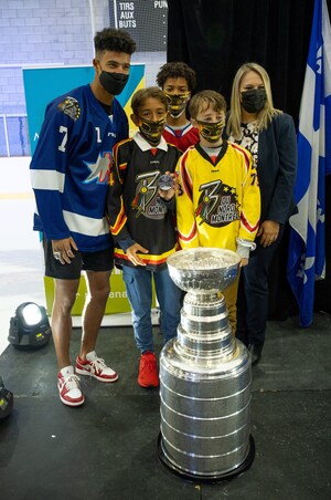 Mathieu Joseph, gagnant de la Coupe Stanley 2021, salue la persévérance et la réussite des jeunes sportifs de Montréal-Nord