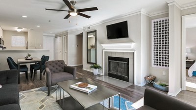 The 204 units average 946 square feet with 14 different floor plans, some of which include fireplaces.