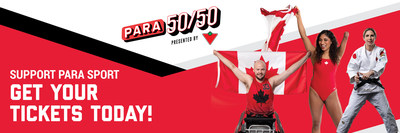 The Paralympic Foundation of Canada has launched its first-ever 50/50 raffle in support of Para sport in Ontario. (CNW Group/Canadian Paralympic Committee (Sponsorships))