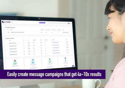 Easily create message campaigns that get 4x-10x results